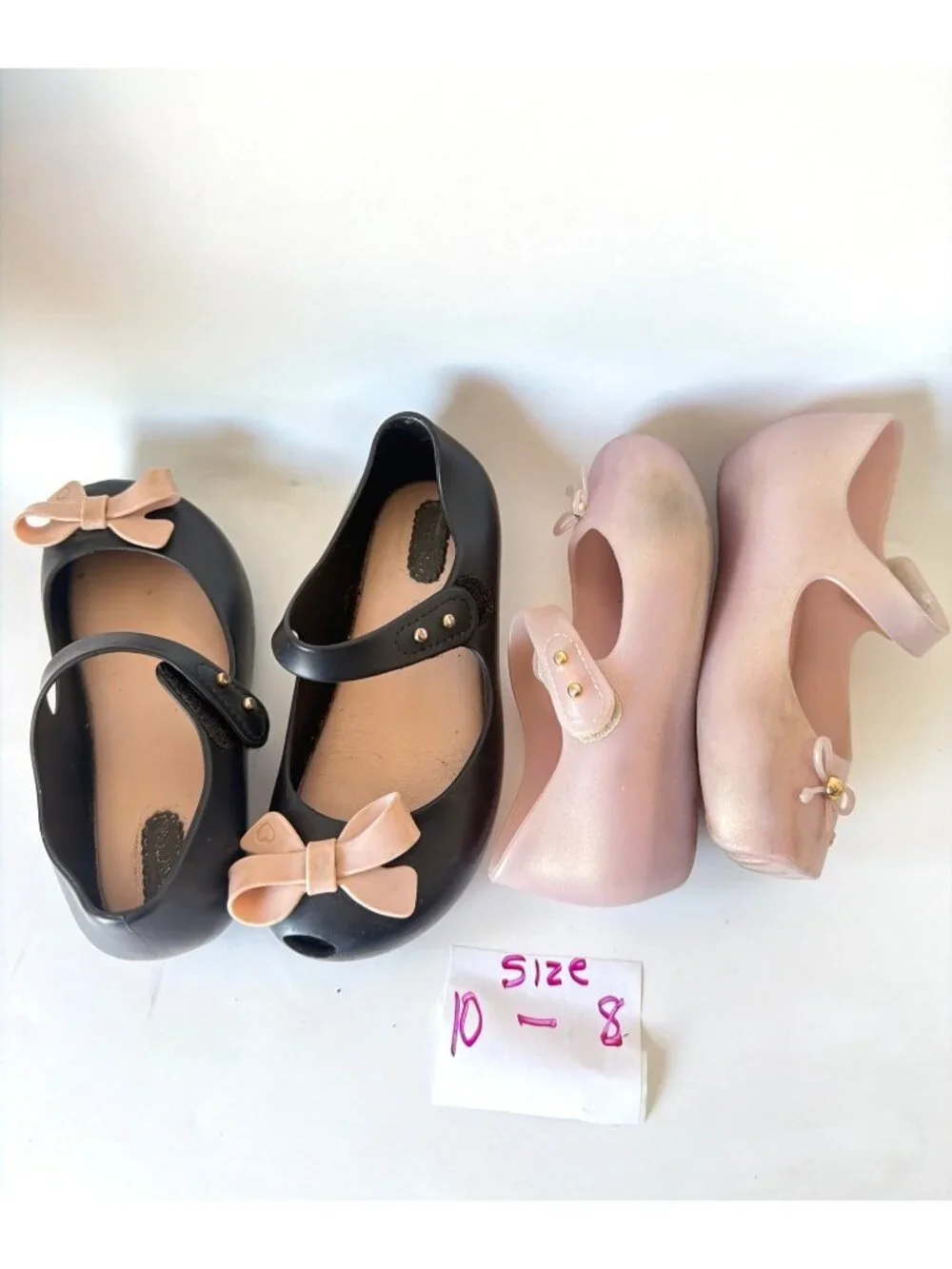 Mini Melissa Bundle 2 Pairs Size Girls 10 and 8  (4163)
